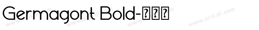 Germagont Bold字体转换